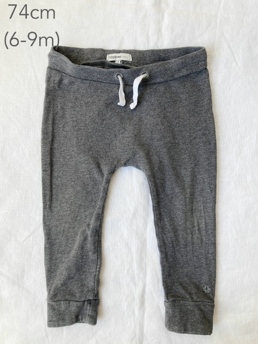 🪴5/$30 Noppies 6-9 Months 74cm Baby Grey Lightweight Pants